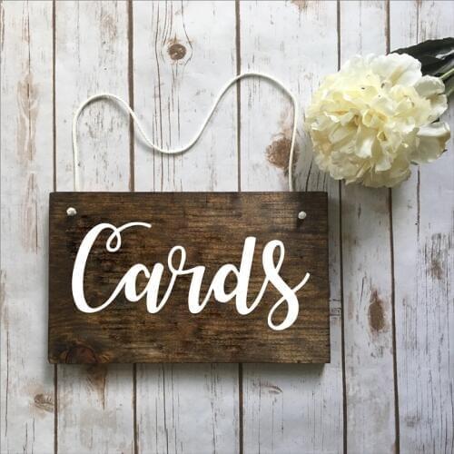 Wedding Party Decor Decals Reception Ceremony Wedding Signs Removable Waterproof Cards Box Sticker For Reserved Table Board