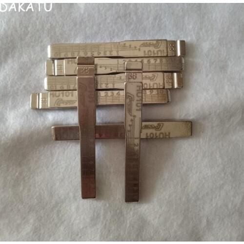 NO.38 KEY BLADE HU101 Engraved Line Key Blade For Ford Volvo 2 in 1 HU101Scale Shearing Teeth Cutting teeth key Blade