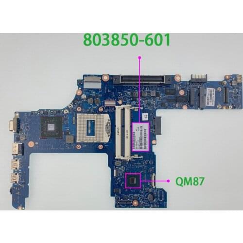 Genuine 803850-601 803850-001 803850-501 QM87 Laptop Motherboard Mainboard for HP ProBook 640 G1 NoteBook PC