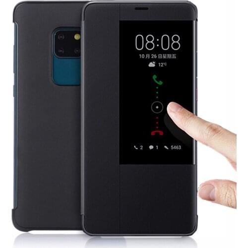 Flip Cover Leather Phone Case For Huawei Mate 20 Lite Pro X 20Pro 20lite 20X Mate20Pro Mate20X Mate20lite Mate20 Case Smart View