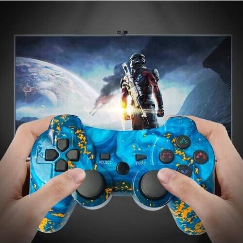 PS3 Wireless Game Controller Gamepad Shock Vibration Joystick Game Pad Joypad Control for PC Computer Laptop Gaming Play PC/PS2