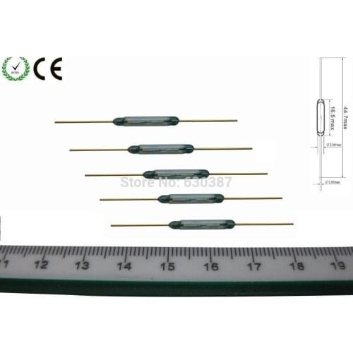 RD04 10pcs 16.5mm Miniature Magnetic Reed Switches Normally Open NEW
