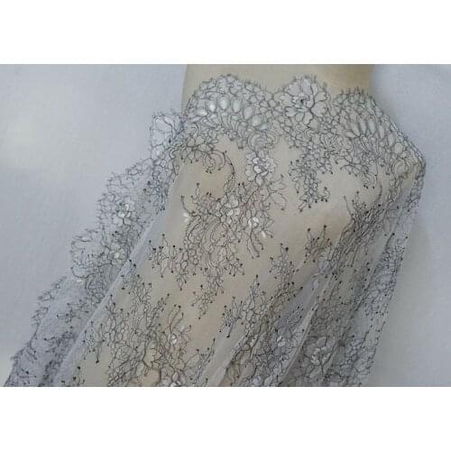 Wide 150cm african lace fabric 2019 high quality lace ribbon wedding veil dress accessories swiss voile lace