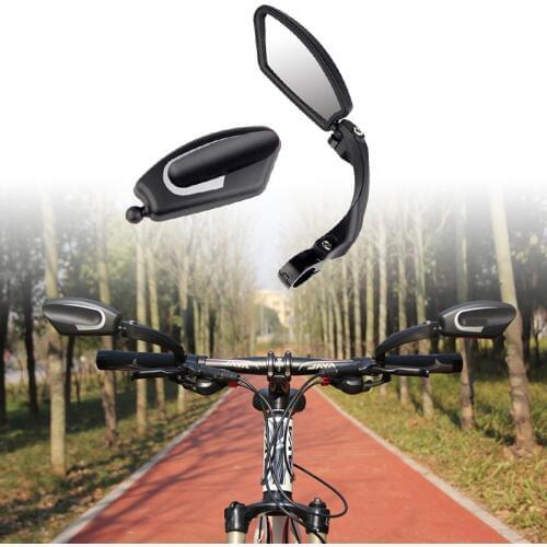 Bike Mirror Foldable Stainless Steel Handlebar Mirror EasyDo Bicycle Rear View Mirror Bike Cycling Stainless Steel Riding