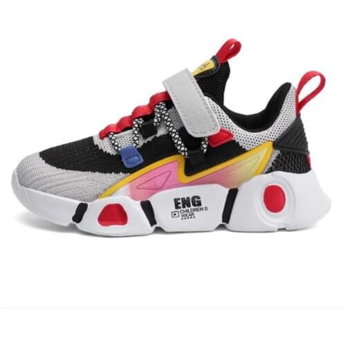 Spring and summer 2021 popular childrens shoes girls' breathable mesh casual shoes boys' soft soled childrens sports shoes