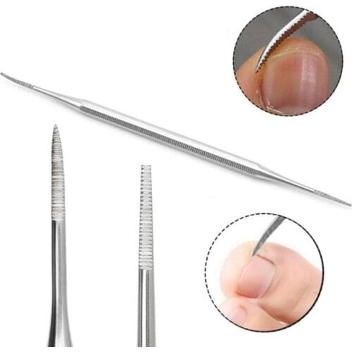 1pcs Double Ended Pedicure Blacks File Satin Edge Ingrown Toe Nail Lifter Onychomycosis Paronychia Podiatry Chiropod Instrument