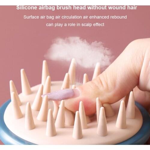 1pcsSilicone Handheld Hair Massage Comb Head Body Scalp Clea Hair Washing Shower Bath Tool SPA Professional Shampoo Massager