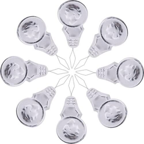 100pcs Bow Wire Loop Needle Threader Stitch Insertion Hand Machine Sewing Tools 54DC