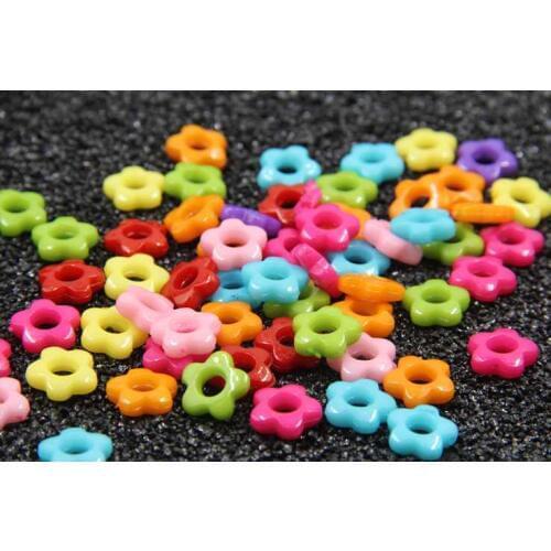 100pcs Mixed color hollow out Star Shape DIY Beads Fashion Candy Color Beads Fit for Handmade Craft Jewelry Accessories
