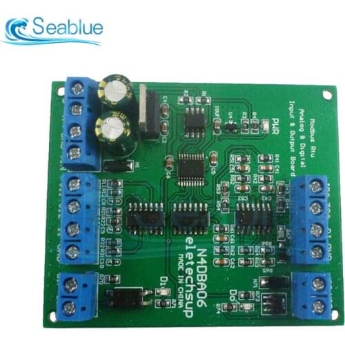 8-channel Analog Digital IO Module RS485 Modbus rtu Protocol Suitable for 60cm Circuit Board