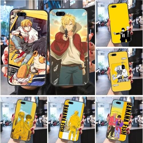 Banana Fish Anime Phone case For Xiaomi Mi Max Note 3 A2 A3 8 9 9T 10 Lite Pro Ultra Frosted black luxury back silicone bumper