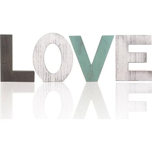 Wooden Letter LOVE Sign Table Decor For Mothers Day Christmas' Present Gifts Romantic Home Wedding Decoration