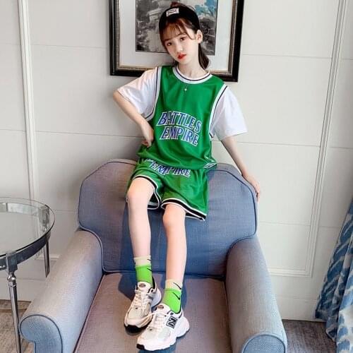Children Set Summer Boy and Girls Sports Fashionable Leisure Two-piece Suit Kids Clothing