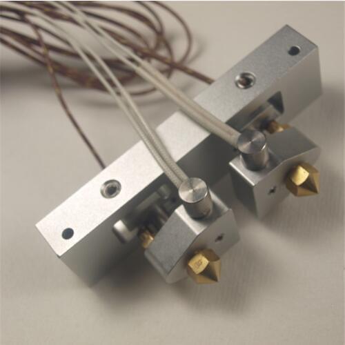 Replicator 2X Hot End assembly kit dual extruder Replicator 2X Bar Mount Assembly with Stranded Thermocouple