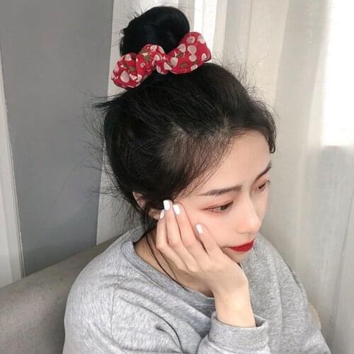French Chiffon Floral Bowel Hair Band Elegant Ball Headgear White Cherry Red Yarn (order Note: Independent Opp Bag) Hot Sale