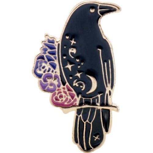 Creative Branch Bird Brooch Woodpecker значки Cartoon Shirt Lapel Badge Wholesale Fashion Enamel Pin Jewelry Gift