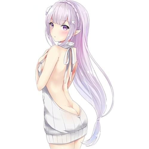 Sexy Girl Decal Life In Another World From Scratch Car Sticker Cover Scratches Waterproof Anti-UV Window Windshield Accessories