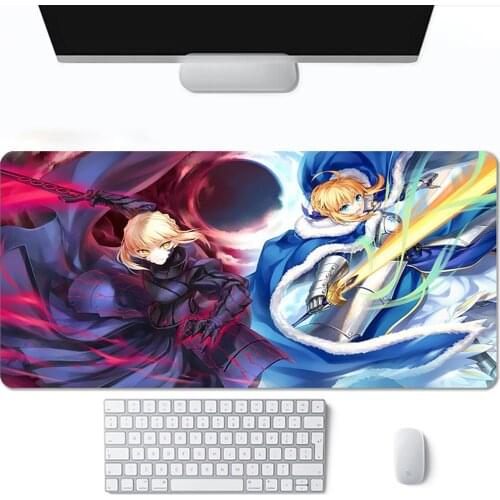 Saber Fate Pad on the Table Mousepad Speed Gamer Keyboard For Office Mause Pad for Computer Mouse Pads Pc Gamer Complete Deskpad