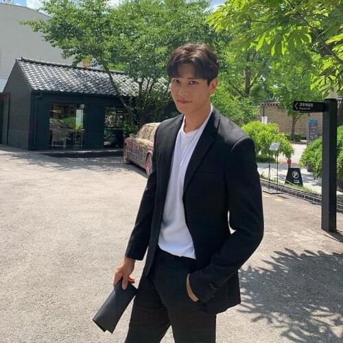 New Arrival 2021 Men Fashion Wedding Suit Groom Tuxedo Man Slim Casual Blazer Costume Homme 2 Pcs Jackets Pant