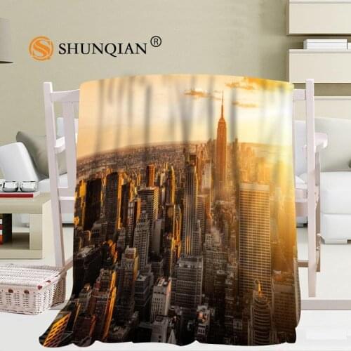 Custom big size New York City Blankets for beds Falafel warm winter sleeping sofa blanket 56x80inch 50X60inch 40X50inch