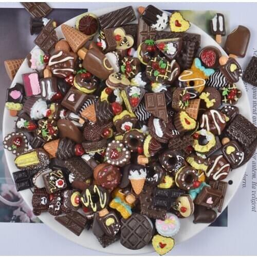 DIY Chocolate Sprinkles Charms For Slime Plasticine Filler Addition Slime Accessories Children Kid Toys Lizun Modeling Clay Kit