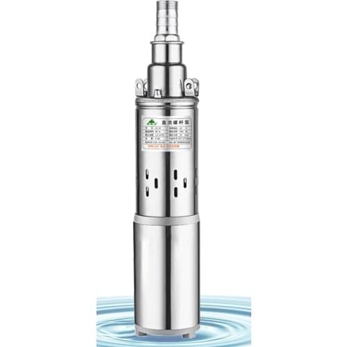 High Lift 60m 24V/48V Solar Submersible Water Pump High Pressure DC Pump Deep Well Pump Agricultural Irrigation Garden Home