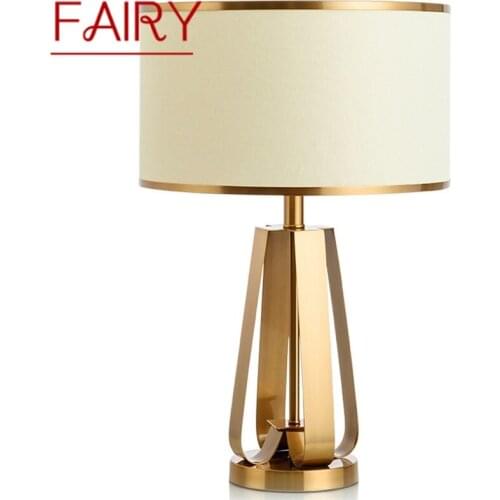 FAIRY Modern Table Lamps Bedside Luxury Design Golden Desk Lights Home E27 Decorative For Foyer Living Room Office Bedroom