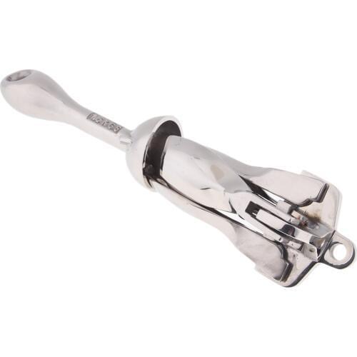 Stainless Steel 1.5kg/3.3lb Folding Grapnel Anchors for Boat Jetski Kayak