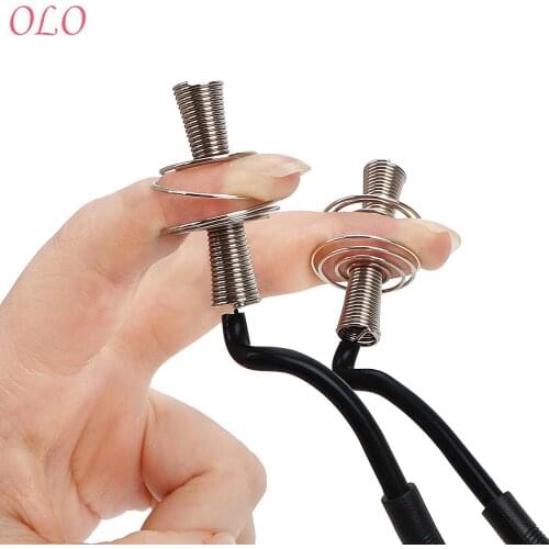 OLO Nipple Clip Electric Shock Attachment Clitoris Clip Breast Massager Medical Steel Wire Spiral Sex Toys For Women