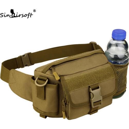 Tactical Molle Bag Nylon Waterproof Waist Bag Outdoor Climbing Camping Hiking Fishing Sports Hunting Kettle Bags Belt