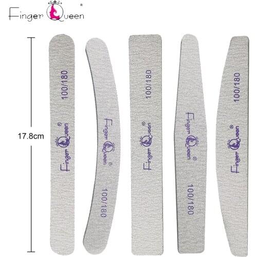Nail Art Hard Nail Strips 5 Different Shapes Double-Sided Nail File Washable Nail Buffer Nail Polish Polishing Tool