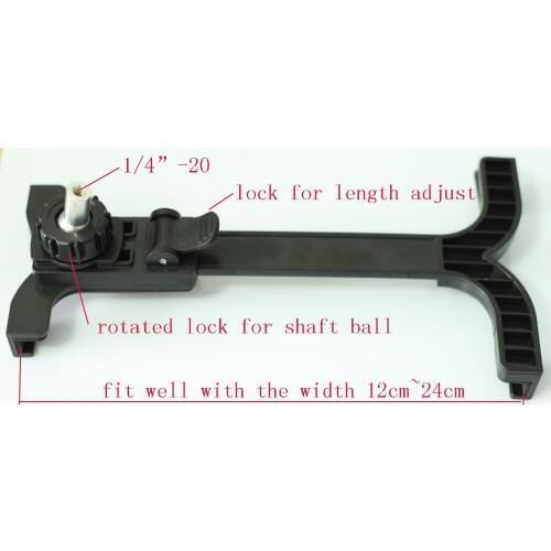 360 Rotating Holder Mount with 1/4"-20 thread for iPad Air Samsung PL and tripod