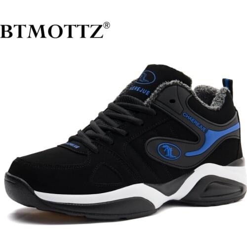 Winter Mens Snow Boots Fashion Mens Casual Shoes Comfortable Platform Sneakers Lace Up Mens Outdoor Climbing Hiking Boots