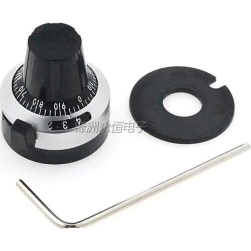 1pcs WXD3-13 3590S 6.35mm Potentiometer Precise Dial knob lockable Hat new original