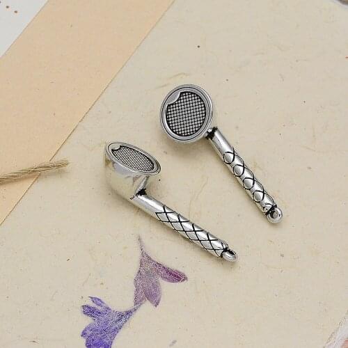 3pcs/Lots 8x39mm Antique Silver Plated Wireless Headphones Charms 3D Pendants For DIY Earring Jewelry Making Accessories Parts