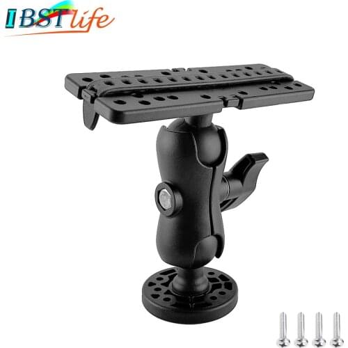 360 Degree Swivel Ball Mount Marine Kayak Electronic Fish Finder Mount Base Fishfinder GPS Plate Rotating Boat GPSMAP Supporter