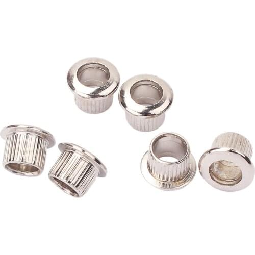 6 Packs 8mm Guitar Tuner Bushings Adapter Durable Metal Vintage Style
