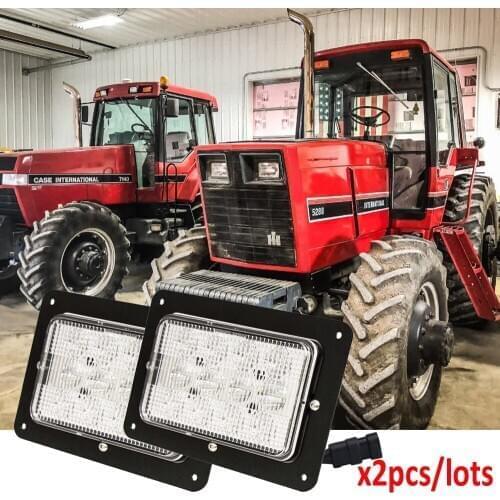 60W Led Headlights 8.25x5.75 12V 24V Tractor Lights 131227C92 For Case IH 3088,3288,3488,3688,5088,5288,5488 x2pcs/lots