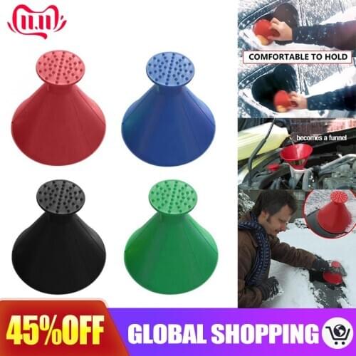 Auto Car Magic Window Windshield Ice Scraper Oil Funnel Snow Remover Shovel Window Scrapers Cone Deicing 2020 New