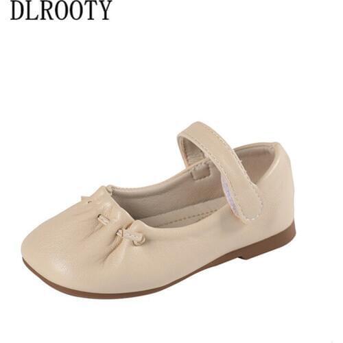 Children Shoes Flat Girl Kids Cute Casual Hook & Loop Child Leather Soft Running Autumn Spring Loafers Sneakers Dance