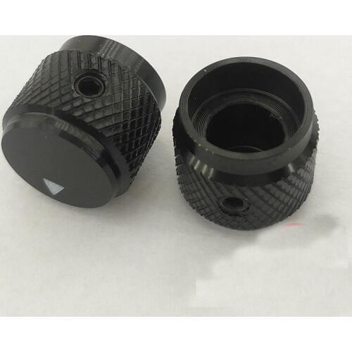 Diameter 12.5*11 High Aluminum Potentiometer Knob Cap Metal Screw Locking Skew Knob 5pcs