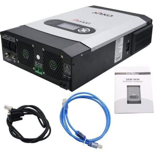 5KW DC 48V to AC 220V MPPT Hybrid Inverter Pure Sine Wave Built-in 60A Solar Charge Controller