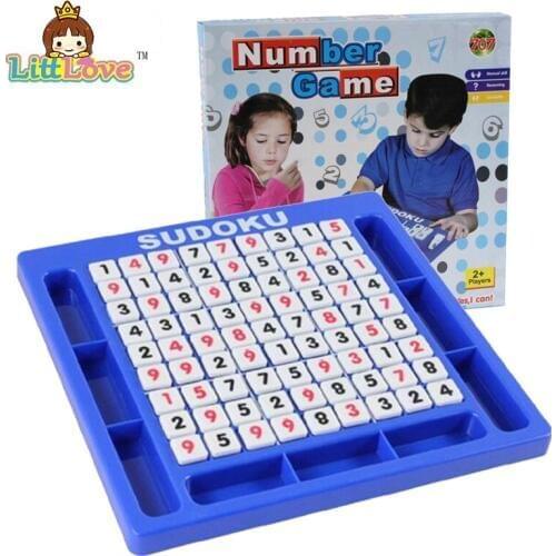 LittLove Sudoku Puzzles Cube Number Game for Kids Adult Math Toys Jigsaw Puzzle Table Game Children Learning Educational Toys