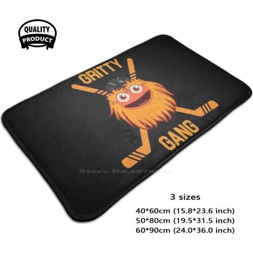 Gritty Mascot Gritty Gang Mascot Philly Hockey Fans 3D Household Goods Mat Rug Carpet Foot Pad Gritty Mascot Flyers