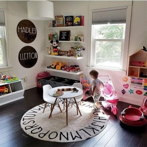 Alphabet Printing Round Carpet Child Play Mat/Rugs Baby Kids Game Crawl Gym Activity Developing Rug Mat Floor Blanket Carpets