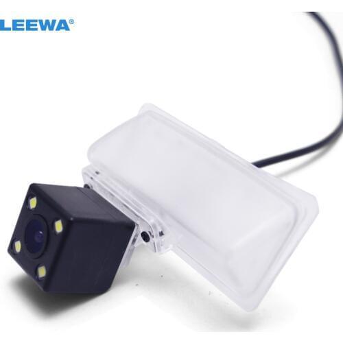 LEEWA Car Rear View Camera With 4-LED For Nissan Bluebird/Tiida/New Teana Parking Backup Camera Kit #CA5448