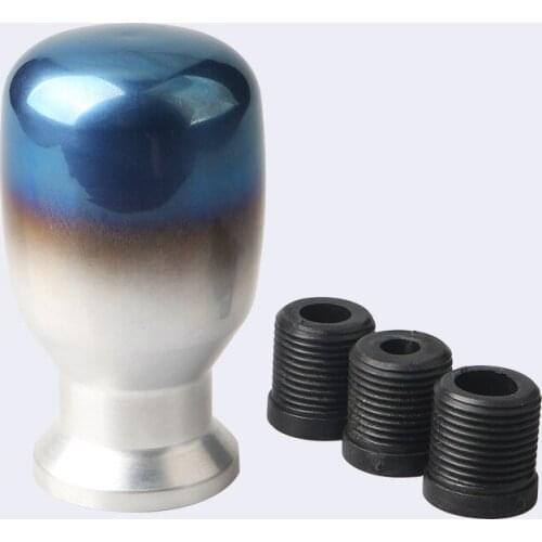 Car modified half roasted blue manual gear shift head Aluminum alloy car manual gear lever1024