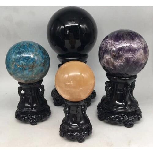 Natural quartz crystal sphere mineral gemstones healing stones ball reiki home decoration