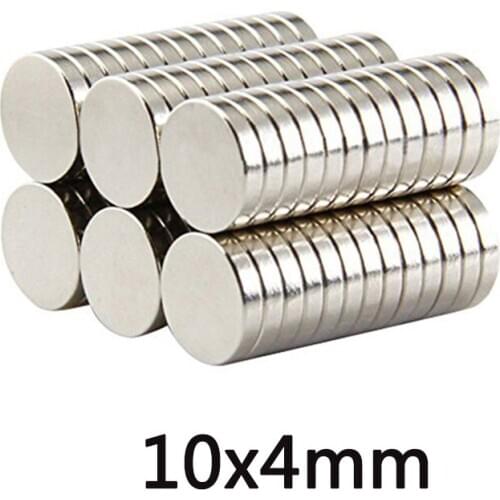 20/50/100PCS 10x4mm Neodymium Magnet Super Strong 10mmx4mm Powerful Magnets 10x4mm Permanent Small Round Magnet 10*4mm