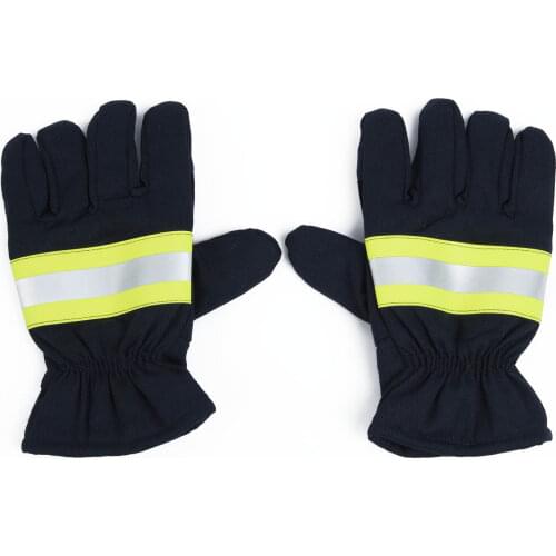 Fire-Proof Non-slip Anti-fire Gloves Heat Proof Gloves Firefighting Gloves Black